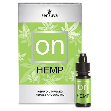 Збуджувальні краплі для клітора Sensuva - ON for Her Hemp Infused Arousal Oil (5 мл) з олією конопел