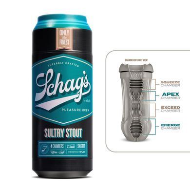 Мастурбатор &ndash; банка пива Blush Schag's &ndash; Sultry Stout Masturbator &ndash; Frosted, самосмазывающийся, вакуум