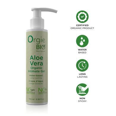 Лубрикант на водной основе Orgie &ndash; Bio Aloe Vera Intimate Gel (100 мл), экстракт алоэ вера