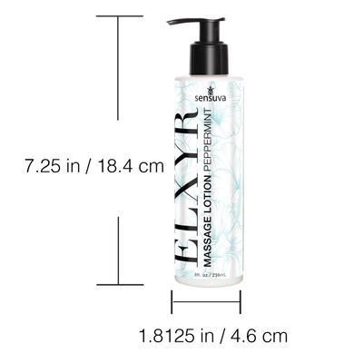 Лосьйон для масажу ніг та ступень Sensuva ELXYR Massage Lotion Peppermint (236 мл)
