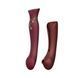 Смартвибратор 3в1 Zalo &mdash; Queen Set Wine Red, пульсирующая жемчужина и вакуум, кристалл Swarovski