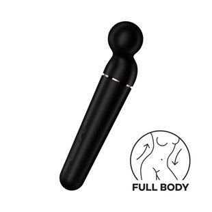 Вібромасажер Satisfyer Planet Wand-er Black/Rosegold, дуже потужний, бездротовий