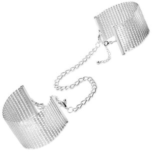 Наручники Bijoux Indiscrets Desir Metallique Handcuffs - Silver, металеві, стильні браслети