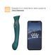 Смартвибратор 3в1 Zalo &mdash; Queen Set Jewel Green, пульсирующая жемчужина и вакуум, кристалл Swarovski
