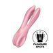 Кліторальний вібратор Satisfyer Threesome 1 Pink з трьома гнучкими пальчиками