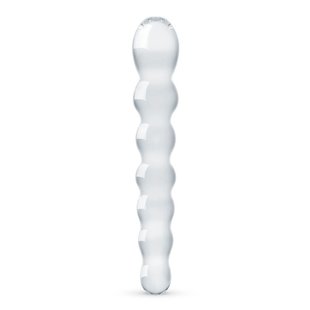 Стеклянный дилдо в виде бусин Gildo Glass Dildo No. 19