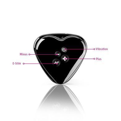 Вибратор для клитора с электростимуляцией Mystim Heart&acute;s Desire Black Edition