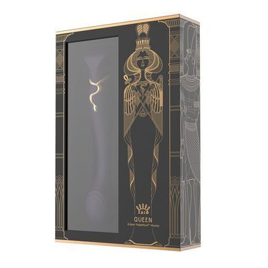 Смартвибратор 3в1 Zalo &mdash; Queen Set Twilight Purple, пульсирующая жемчужина и вакуум, кристалл Swarovski