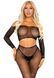 Комплект Leg Avenue Rhinestone Fishnet Crop Top and Legging One Size Black