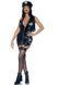 Виниловый костюм полицейской Leg Avenue Vinyl Naughty Cop Black S, платье, фуражка, наручники
