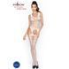 Бодистокинг Passion BS038 white, комбинезон, имитация чулок и пояса