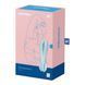 Кліторальний вібратор Satisfyer Threesome 1 Light Blue з трьома гнучкими пальчиками