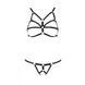 Комплект белья из стреп Passion Exclusive ARMANDA SET XXL/XXXL, black
