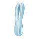 Кліторальний вібратор Satisfyer Threesome 1 Light Blue з трьома гнучкими пальчиками