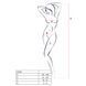 Бодистокинг Passion BS038 white, комбинезон, имитация чулок и пояса