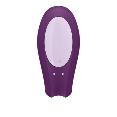 Смарт-вібратор для пар Satisfyer Double Joy Violet із широким кліторальним стимулятором