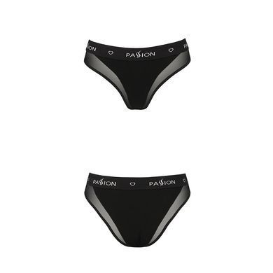 Трусики с прозрачной вставкой Passion PS002 PANTIES S, black