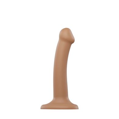 Насадка для страпона Strap-On-Me Dual Density Dildo Caramel S, диаметр 2,7 см, двухслойная, гибкая