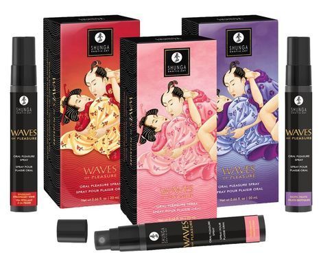 Спрей для посилення слиновиділення Shunga Waves of Pleasure Strawberry Sparkling Wine