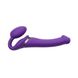 Безремінний страпон з вібрацією Strap-On-Me Vibrating Violet M, діаметр 3,3 см, пульт ДК, регульован