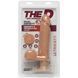 Фаллоимитатор Doc Johnson The D - Perfect D - Vibrating 8 Inch With Balls - ULTRASKYN, диаметр 5,1см