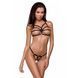 Трусики стринги из стреп Passion Exclusive ARMANDA THONG XXL/XXXL, black