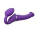 Безремінний страпон з вібрацією Strap-On-Me Vibrating Violet M, діаметр 3,3 см, пульт ДК, регульован