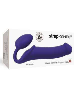 Безремінний страпон Strap-On-Me Violet XL, повністю регульований, діаметр 4,5 см