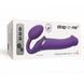 Безремінний страпон з вібрацією Strap-On-Me Vibrating Violet L, діам. 3,7 см, пульт ДК, регульований