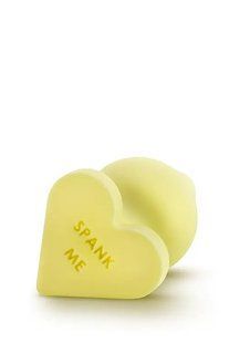 Анальний плаг PLAY WITH ME CANDY HEART SPANK ME YELLOW