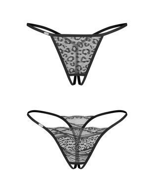 Набір трусиків з доступом Obsessive Bianca 2-pack crotchless thong 2XL/3XL