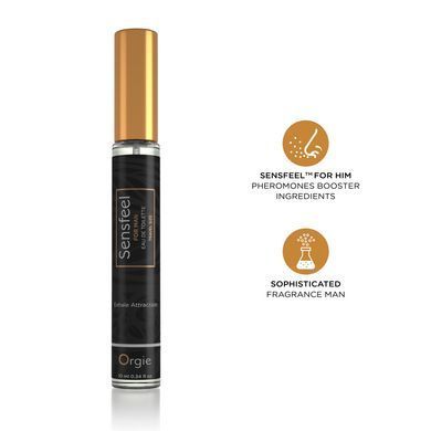 Чоловічі парфуми з феромонами Orgie &ndash; Sensfeel for Man Travel Size (10 мл), цитрусово-деревний аромат