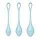 Набор йони бусин Satisfyer Yoni Power 2 Light Blue, диаметр 2-2,5-3см, вес 22-44-73гр