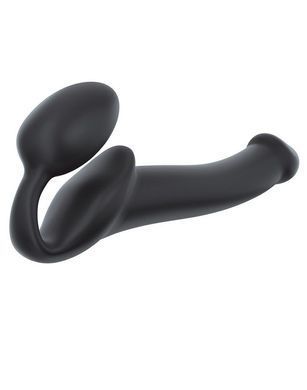Безремінний страпон Strap-On-Me Black M, повністю регульований, діаметр 3,3 см