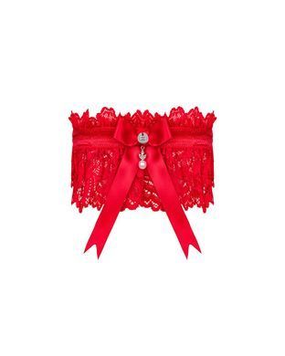 Ажурна підв&rsquo;язка Obsessive Amor Cherris garter, red