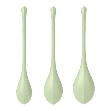 Набір йоні-намистин Satisfyer Yoni Power 2 Light Green, діаметр 2-2,5-3 см, маса 22-44-73 г