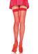 Чулки-сетка со швом Leg Avenue Backseam Thigh Highs Red, one size