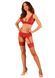 Панчохи під пояс із широким мереживом Obsessive Lacelove stockings M/L