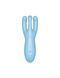 Кліторальний смарт вібратор Satisfyer Threesome 4 Blue з трьома пальчиками