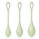 Набір йоні-намистин Satisfyer Yoni Power 2 Light Green, діаметр 2-2,5-3 см, маса 22-44-73 г
