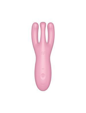 Кліторальний смарт-вібратор Satisfyer Threesome 4 Pink з трьома пальчиками