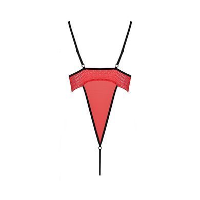 Боди с высоким вырезом бедра Passion Exclusive AKITA BODY XXL/XXXL, red