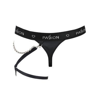 Чоловічі трусики танга з підв&rsquo;язкою Passion 058 THONG BILL L/XL Black