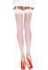 Прозрачные чулки со швом Leg Avenue Sheer backseam stockings White, one size
