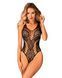 Бодистокинг с вырезами Obsessive B138 teddy S/M/L, black, с доступом