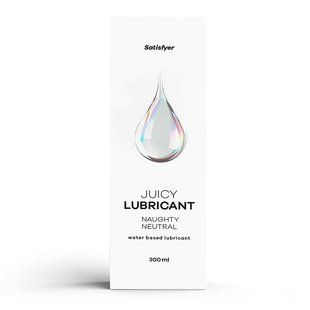 Лубрикант на водній основі Satisfyer Juicy Lubricant Naughty Neutral water based 300 мл