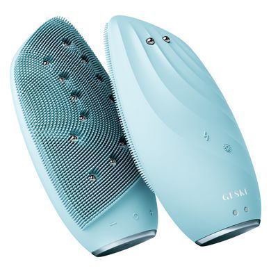 Очищувальна щітка для обличчя GESKE Sonic Thermo Facial Brush&Face-Lifter 8в1 turquoise