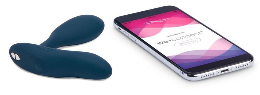 Смарт-вібромасажер простати We-Vibe Vector з пультом ДК, регульований кут нахилу