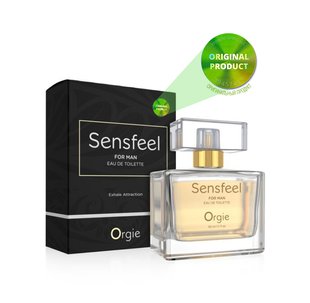 Чоловіча туалетна вода SENSFEEL + афродизіак, 50 мл ефективна феромон-технологія Orgie (Бразилія-Португалія)