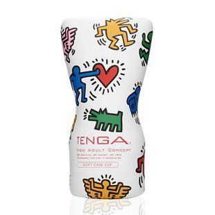 Мастурбатор Tenga Keith Haring Soft Case Cup (м&rsquo;яка подушечка) стисний